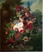 Floral, beautiful classical still life of flowers.118